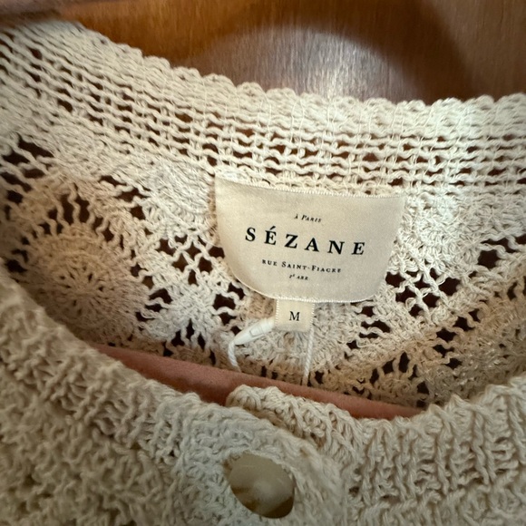 Sezane Ron Top Ecru - Size M - Picture 5 of 6